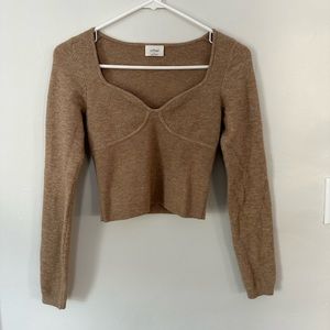 Aritzia Wilfred free tan top